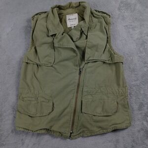 Madewell Vest Womens Small‎ Utility Military Cargo Sleeveless Jacket